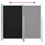 Voir la diapositive 4 : VIDAXL Auvent lateral retractable de patio 140 x 300 cm Noir