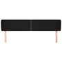 Voir la diapositive 3 : VIDAXL Tete de lit avec oreilles Noir 203x23x78/88 cm Tissu