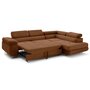 Voir la diapositive 5 : LISA DESIGN Zaria - canapé d'angle droit 5 places convertible avec coffre et têtières en velours côtelé grosses côtes
