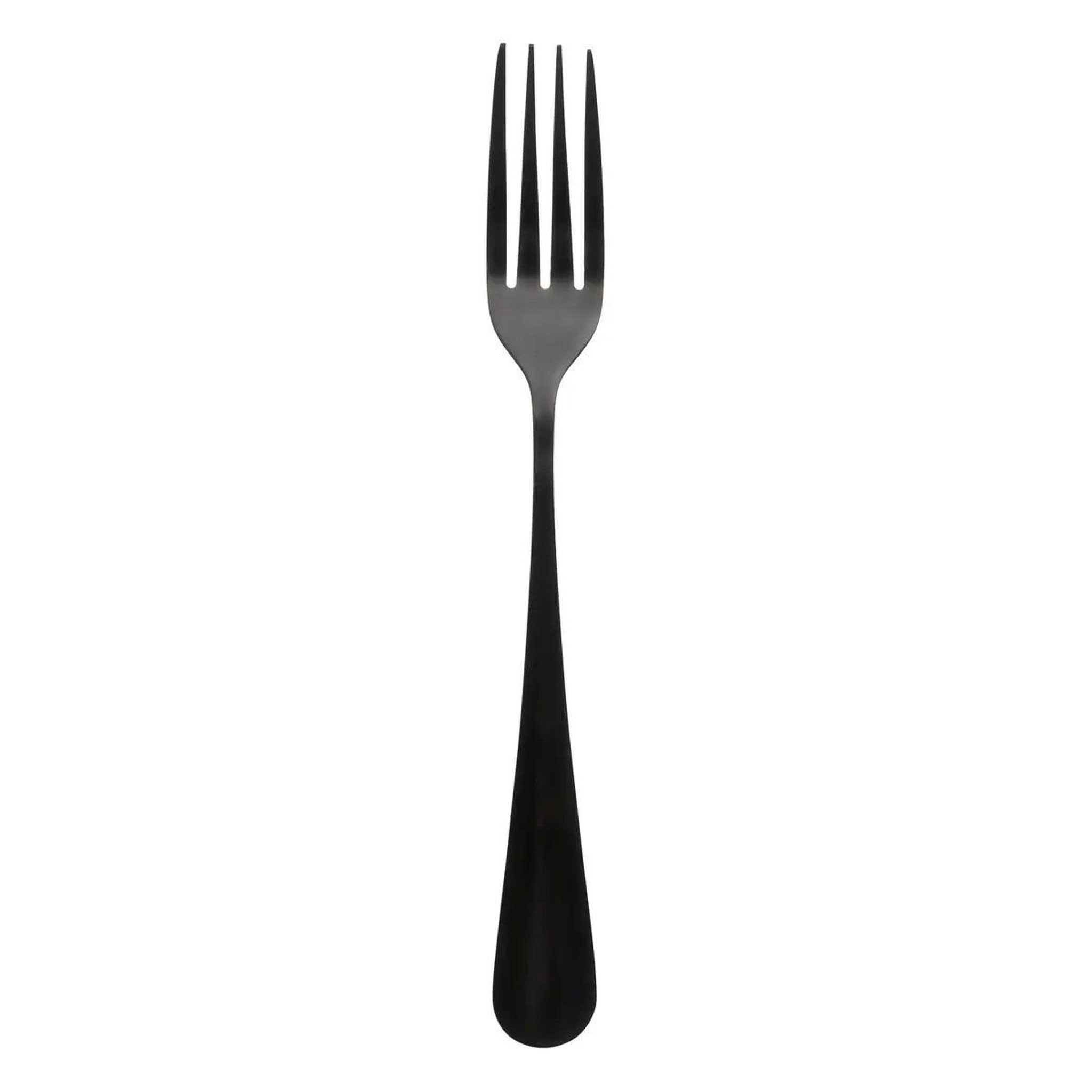 Voir la diapositive 2 : SECRET DE GOURMET Lot de 4 fourchettes en inox  shadow  20cm noir