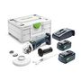 Voir la diapositive 1 : FESTOOL Meuleuse d angle 18V AGC 18 125 5,0 EBI Plus + 2 batteries 5Ah + chargeur en coffret Systainer SYS3 FESTOOL 577700