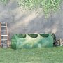 Voir la diapositive 4 : OUTSUNNY Mini serre de jardin serre à tomates 180 x 60 x 60 cm 3 fenêtres zippées enroulables acier thermolaqué PE haute densité vert