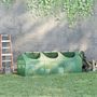 Voir la diapositive 4 : OUTSUNNY Mini serre de jardin serre à tomates 180 x 60 x 60 cm 3 fenêtres zippées enroulables acier thermolaqué PE haute densité vert