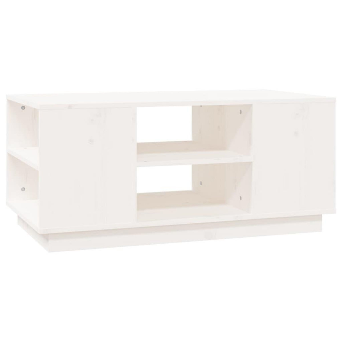 VIDAXL Table basse Blanc 90x49x40,5 cm Bois massif de pin