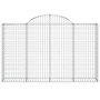Voir la diapositive 4 : VIDAXL Paniers a gabions arques 25 pcs 200x30x120/140 cm Fer galvanise