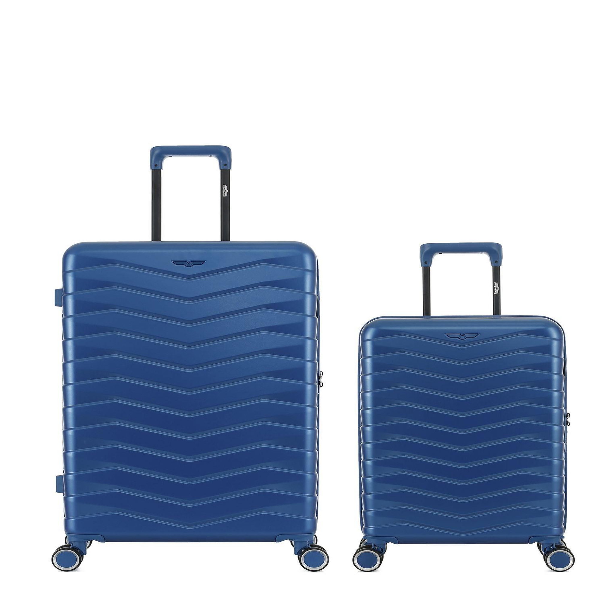 AMERICAN TRAVEL Lot de 2 Valises Rigides Grand Format et Cabine SEATTLE. Coloris disponibles : Marron