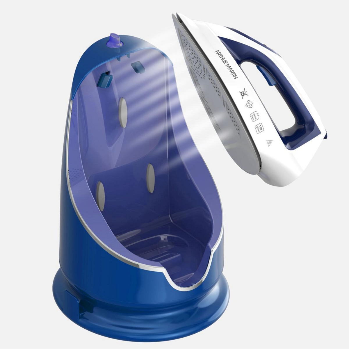 Arthur Martin Centrale vapeur 5.5bars 140gr/min autonomie illimitée bleu - amp918