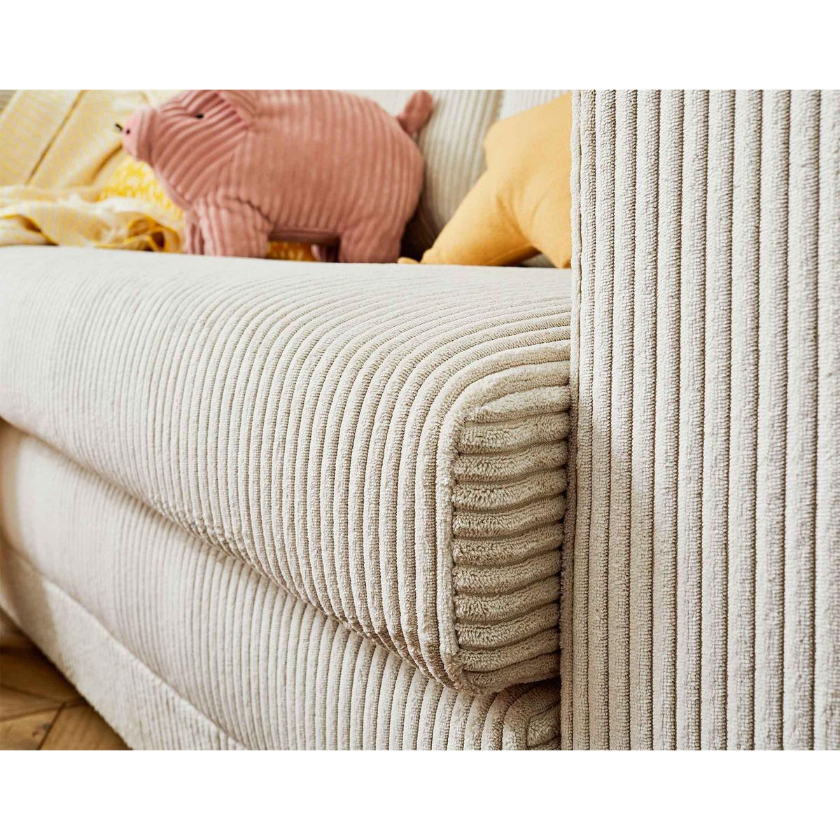 BEST MOBILIER Marilia - canapé 2 places - convertible déplimousse - en velours côtelé