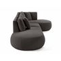 Voir la diapositive 5 : LISA DESIGN Santorini - canapé modulable d'angle droit - 5 places - en tissu texturé