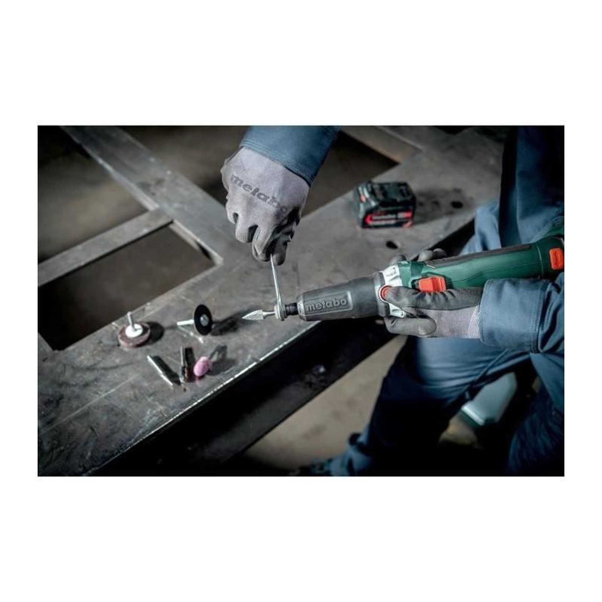 Voir la diapositive 2 : METABO Meuleuse sans fil - METABO - GVB 18 LTX BL 11-28 - 18V - Béton - Professionnelle