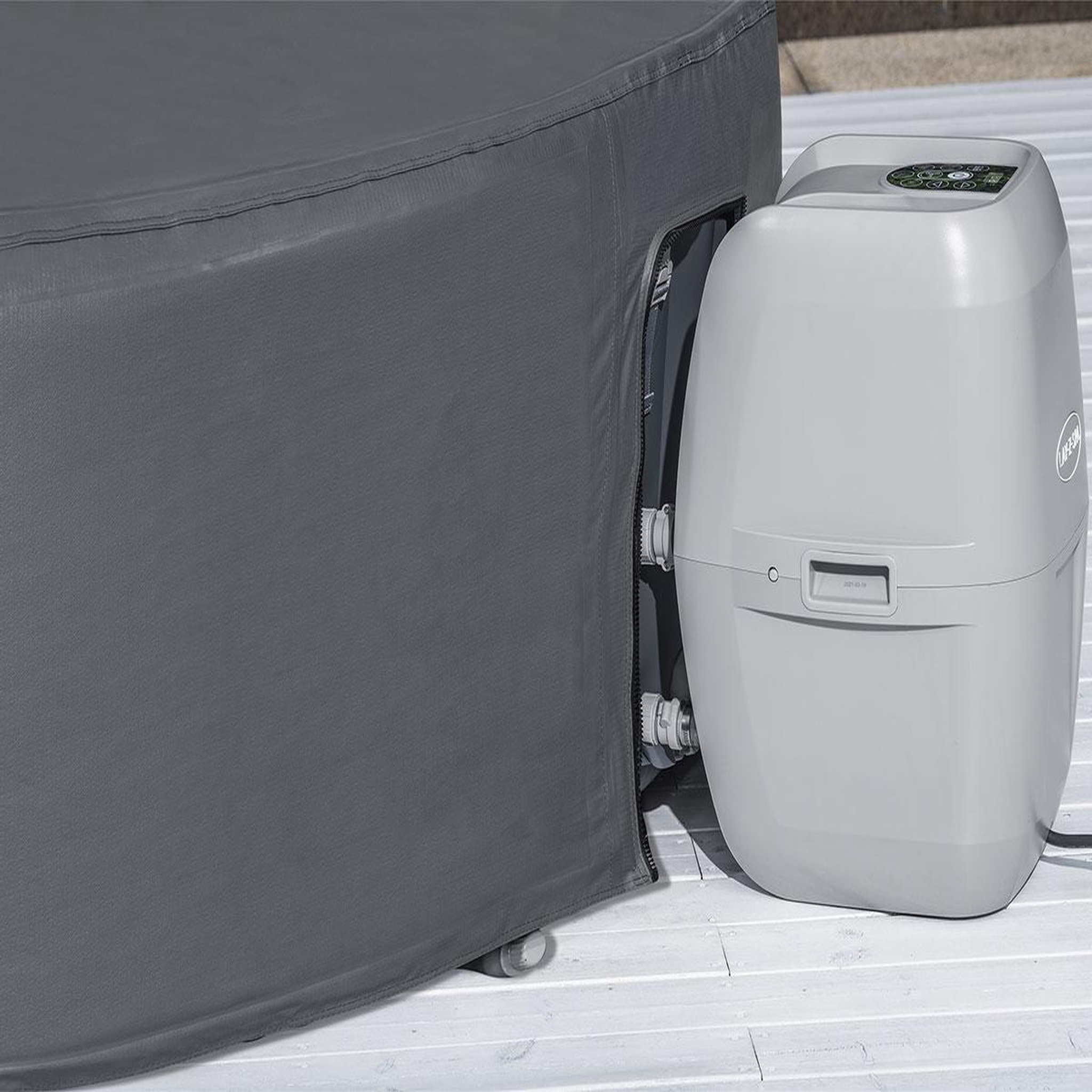 Voir la diapositive 3 : BESTWAY Couverture thermique pour spa gonflable Lay-Z-Spa rond Ø 1,80 m - Bestway