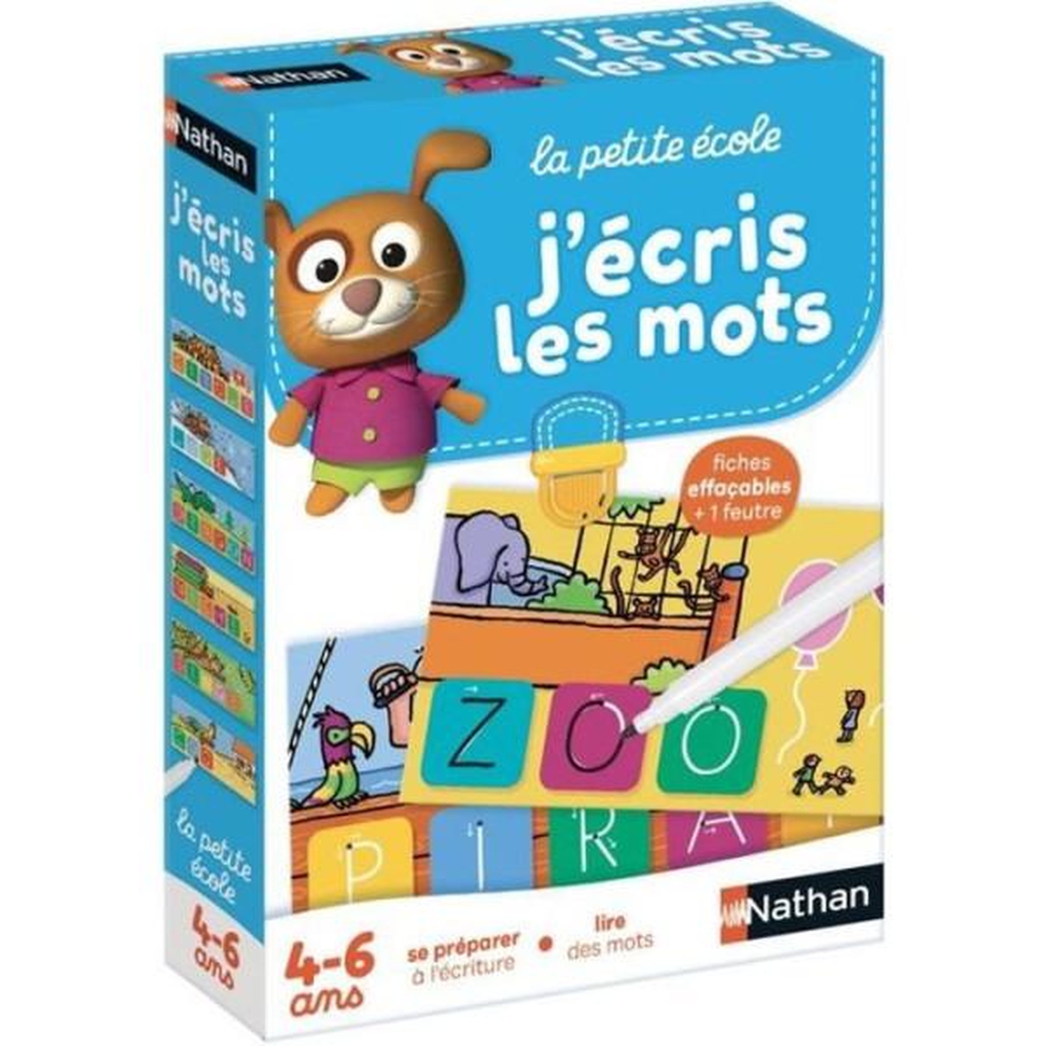 Nathan Jeu d'écriture nathan la petite ecole - j'écris les mots - apprentissage progressif - des 4 ans