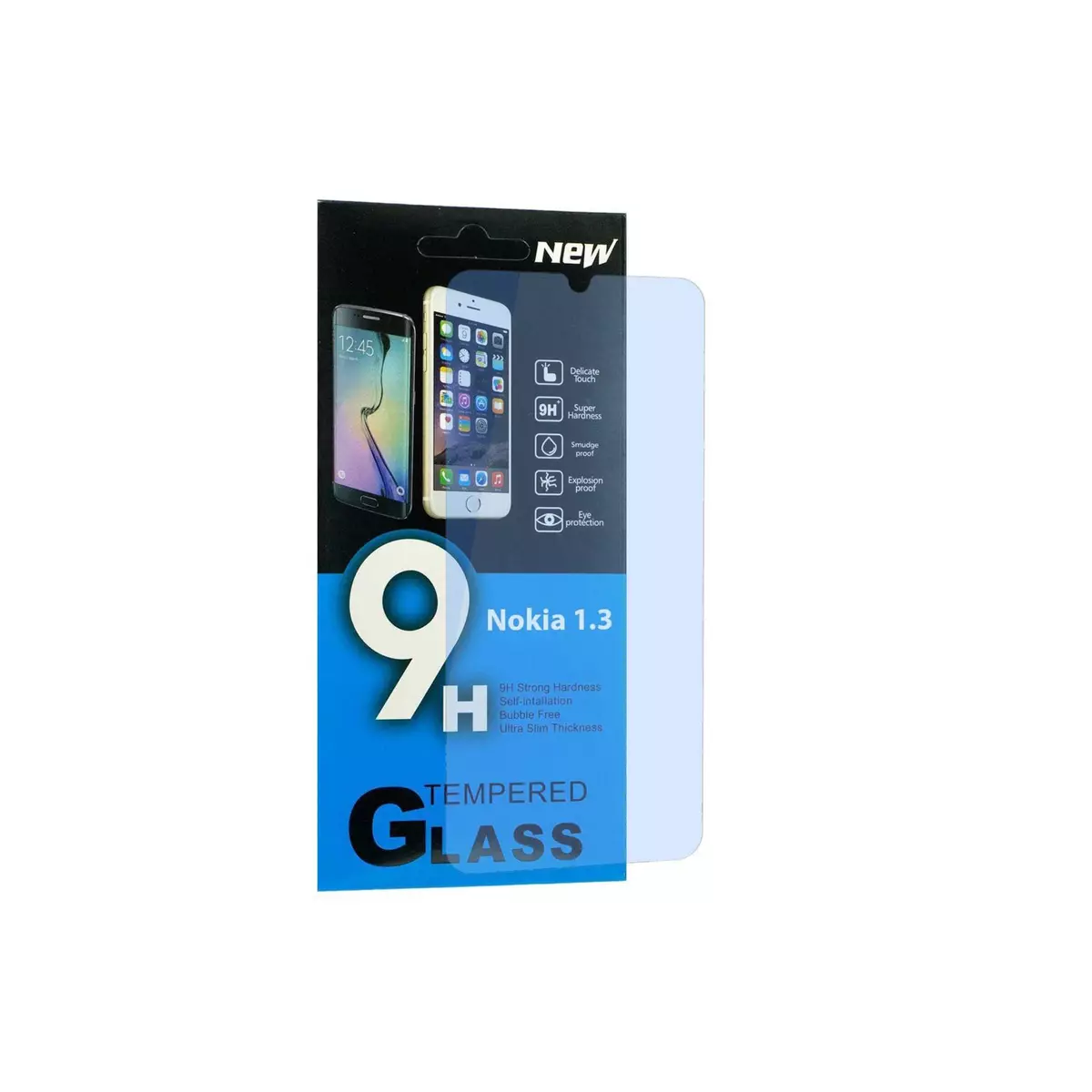 amahousse Vitre Nokia 1.3 de protection d'écran extra-résistante en verre trempé