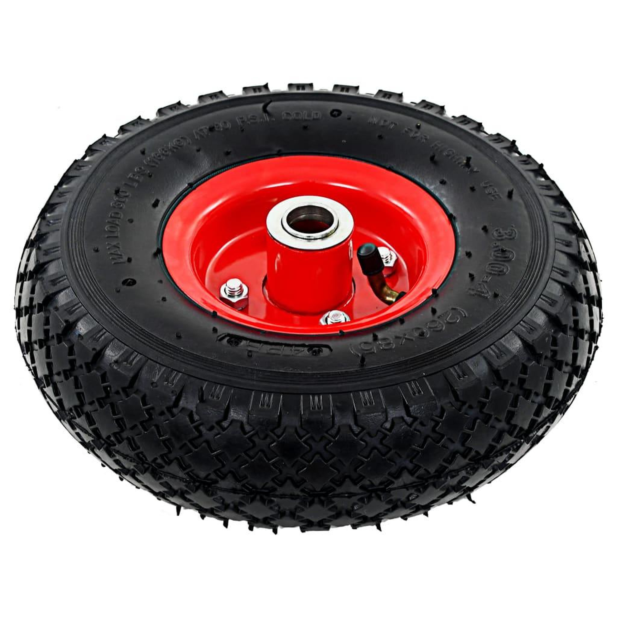 Voir la diapositive 3 : VIDAXL Roues de diable 2 pcs Caoutchouc 3.00-4 (245x82)
