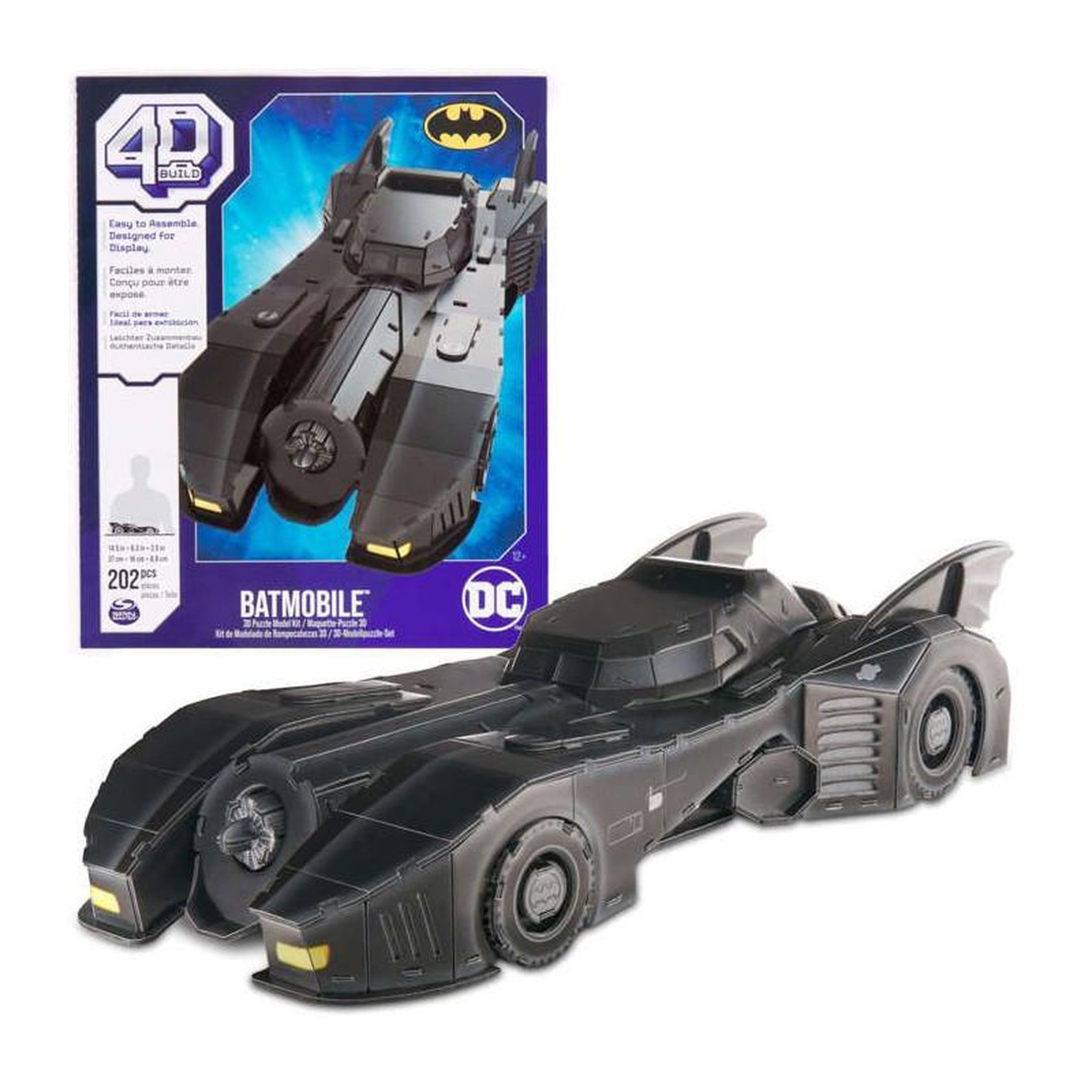 GENERIQUE Puzzle 4D Build enfant Batmobile Batman DC maquette 3D construction – Spin Master