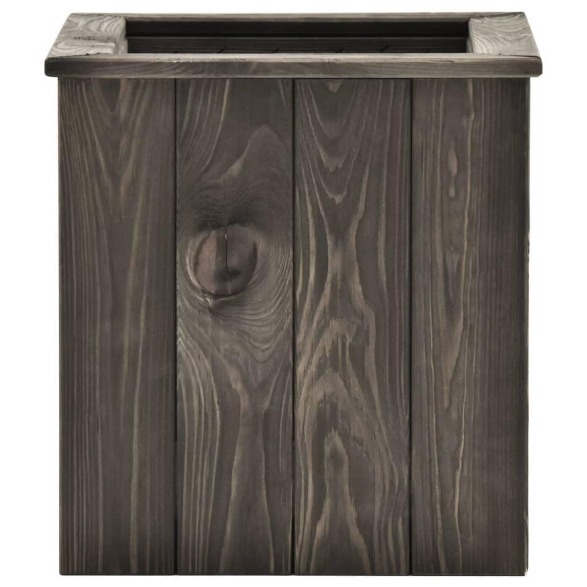 VIDAXL Lit sureleve Gris fonce 38x41x40 cm Bois de pin massif