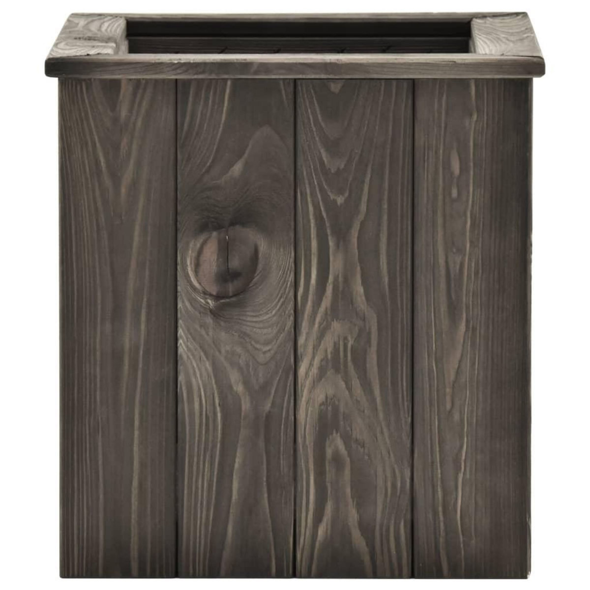 VIDAXL Lit sureleve Gris fonce 38x41x40 cm Bois de pin massif