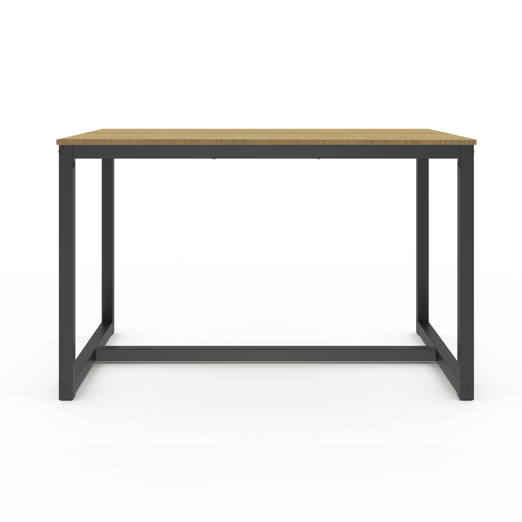 Voir la diapositive 3 : ID MARKET Table à manger rectangle detroit 6 personnes design industriel 120 cm