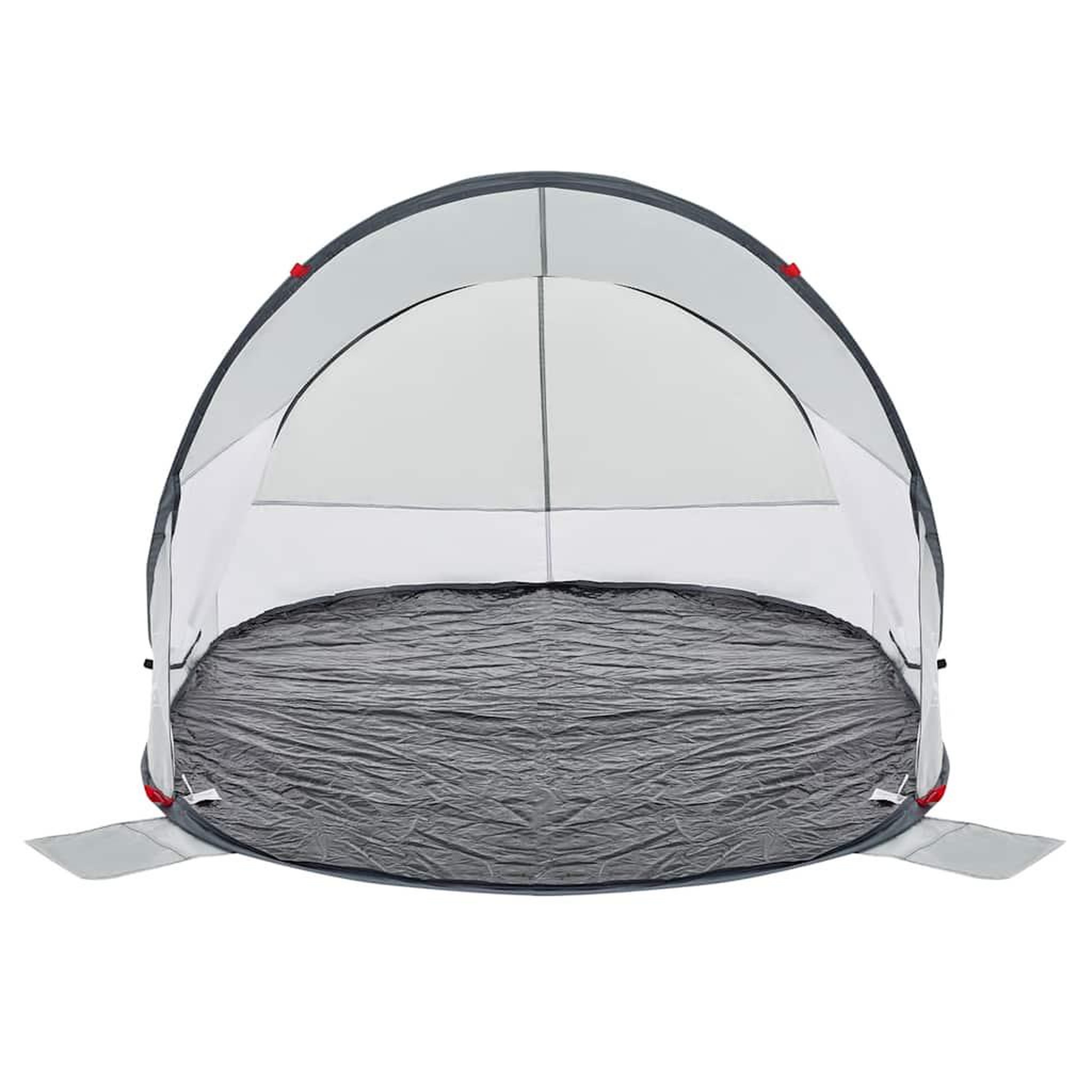 Voir la diapositive 5 : VIDAXL Tente de plage gris escamotable impermeable