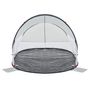 Voir la diapositive 5 : VIDAXL Tente de plage gris escamotable impermeable