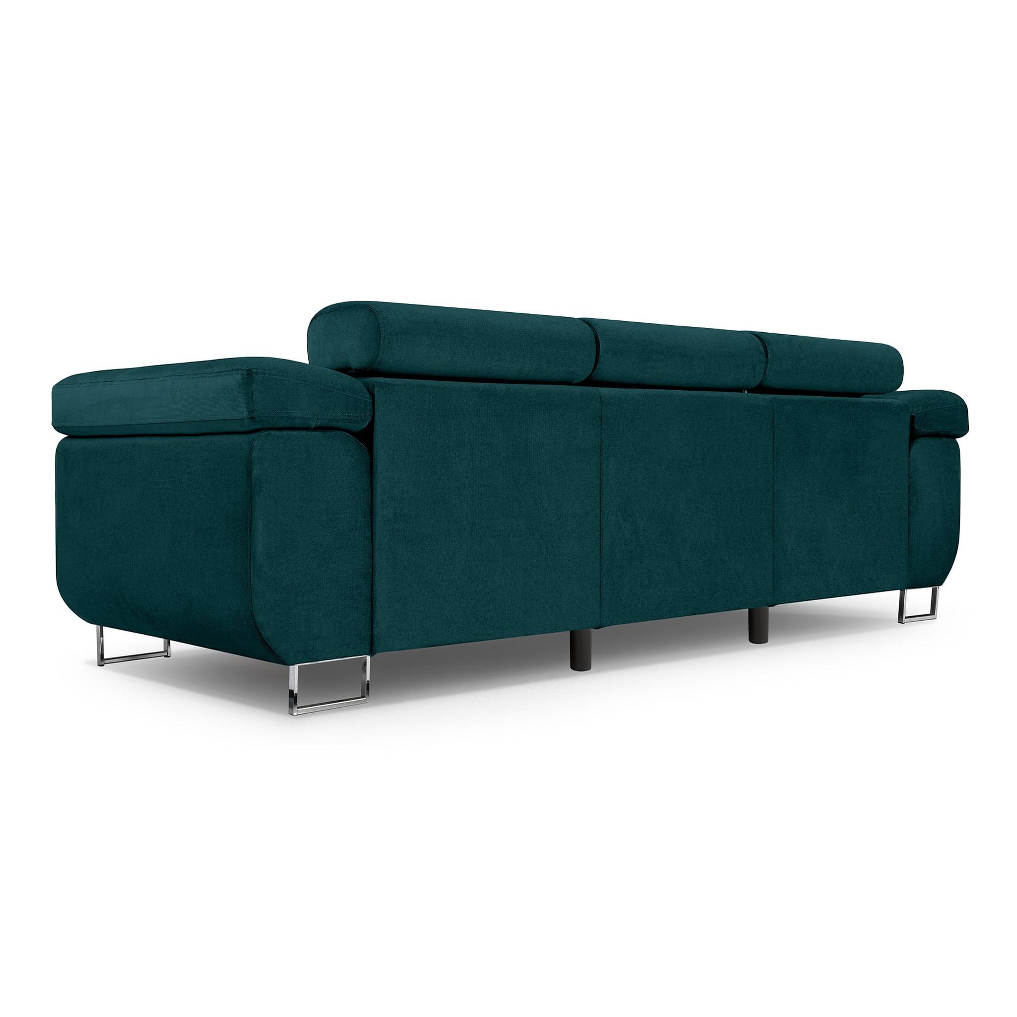 Voir la diapositive 4 : BEST MOBILIER Pablo - canapé 3 places - convertible avec têtières réglables - en velours