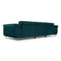 Voir la diapositive 4 : BEST MOBILIER Pablo - canapé 3 places - convertible avec têtières réglables - en velours