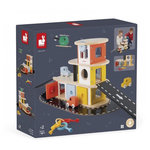 Juratoys-Janod garage educatif bolid en bois