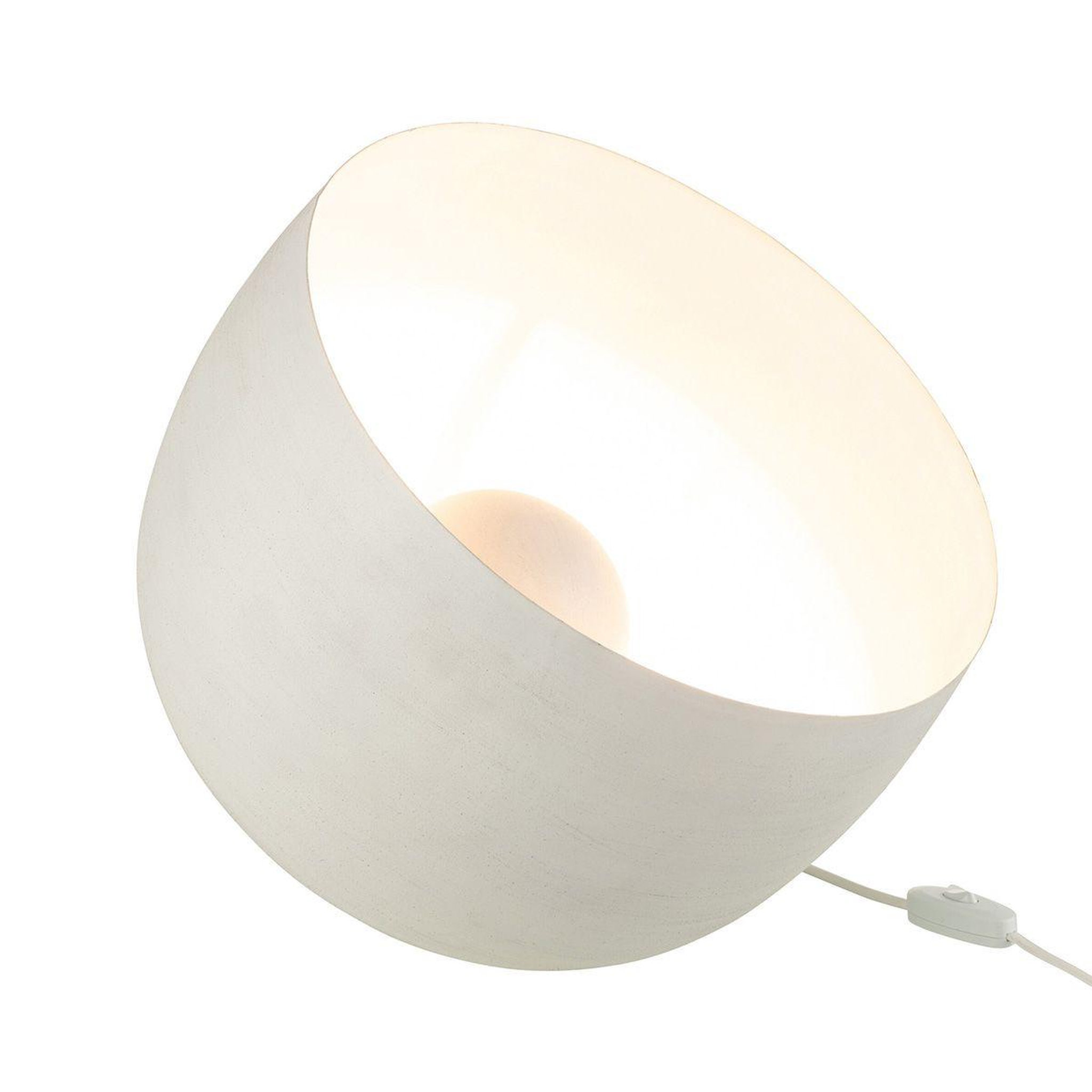 Voir la diapositive 3 : J-LINE Lampe à poser en métal  mila  32cm blanc