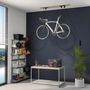 Voir la diapositive 2 : HOMCOM Élévateur de vélo support vélo plafond fixation murale ascenseur vélo avec poulie mécanisme de verrouillage capacité de chargement 20 kg acier noir
