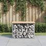 Voir la diapositive 1 : VIDAXL Banc de jardin design de gabion 63x44x42 cm bois massif de pin