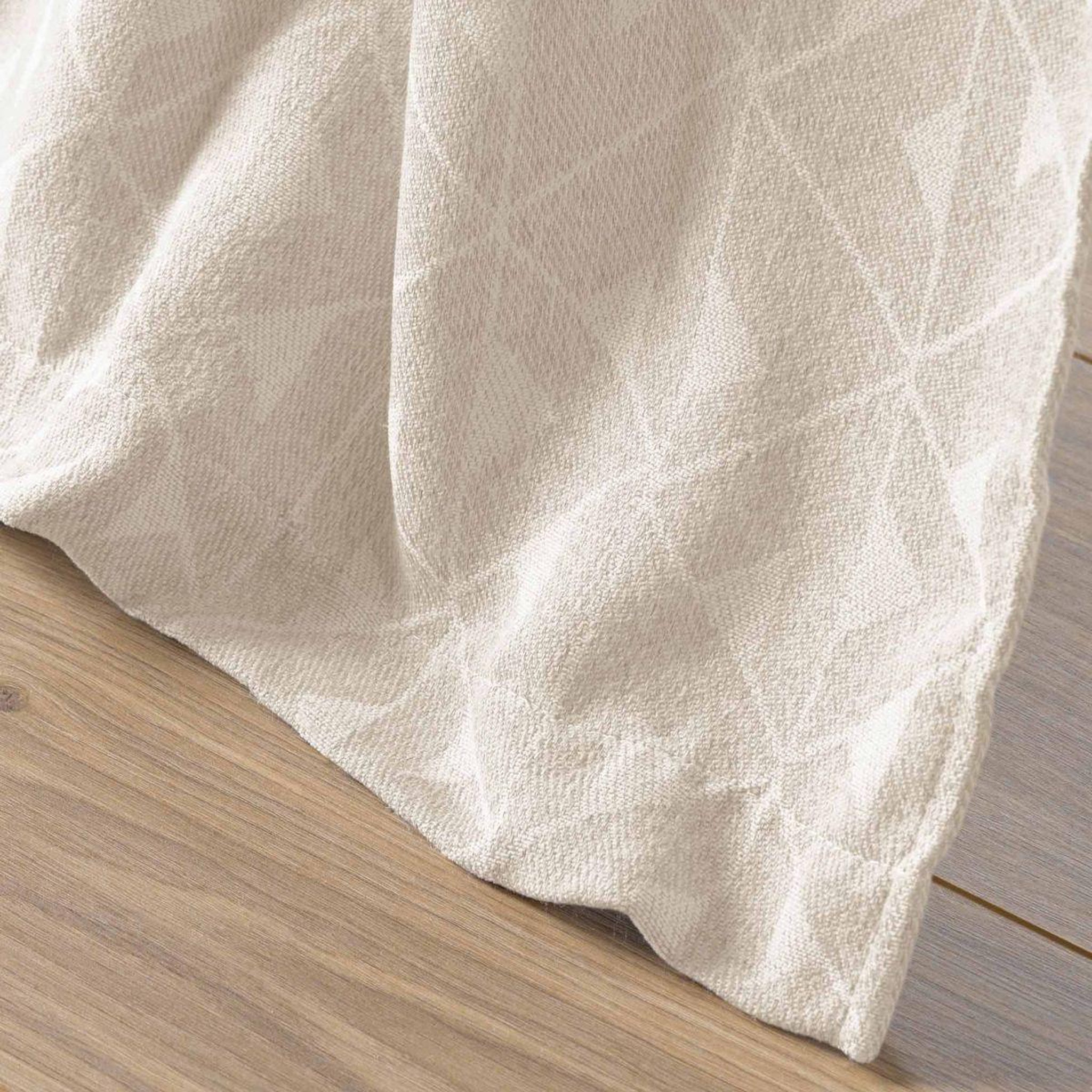 Voir la diapositive 4 : Douceur d'Intérieur Rideau à œillets jacquard  gallena  140x260cm naturel
