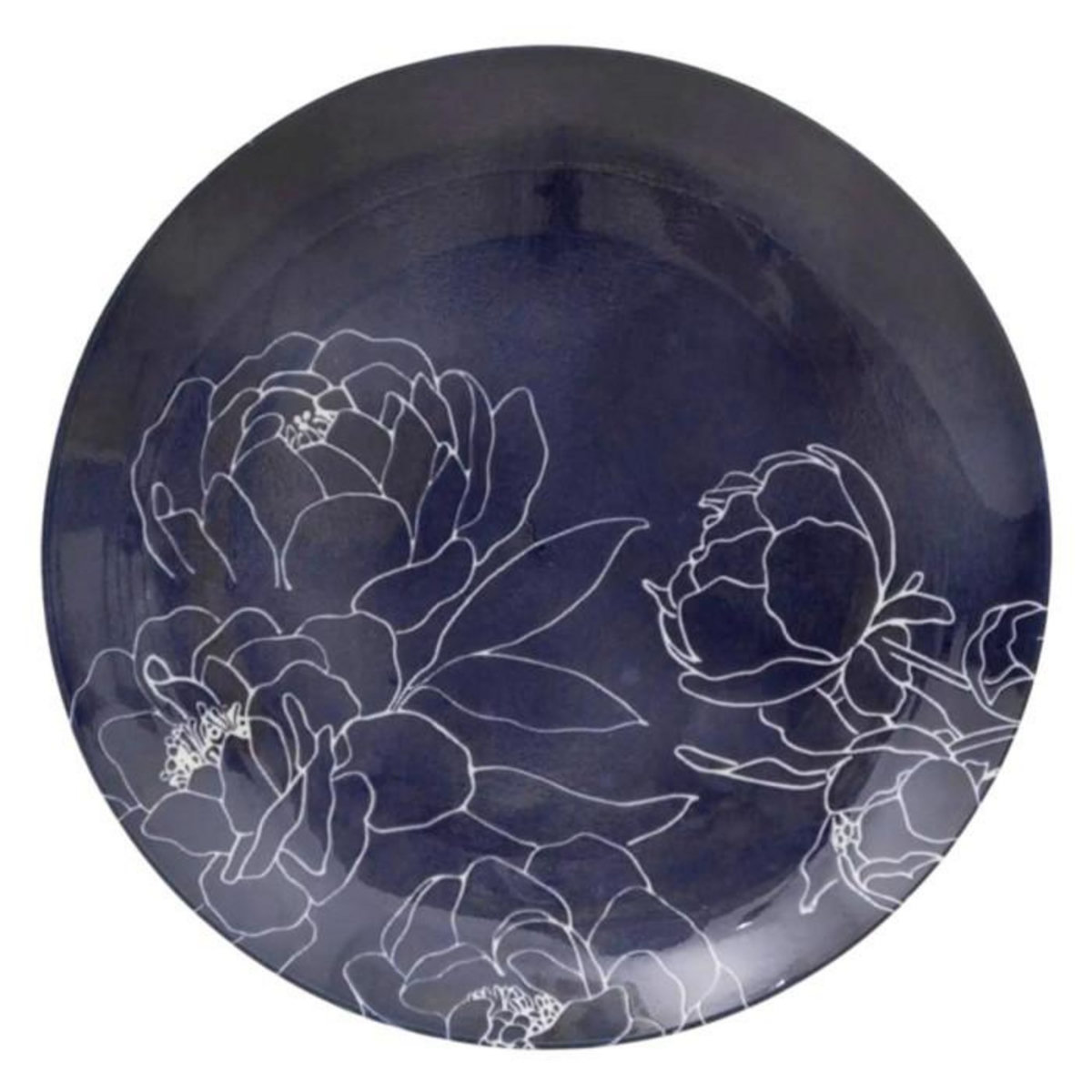 SECRET DE GOURMET Lot de 6 Assiettes Plates  Thea  26cm Bleu