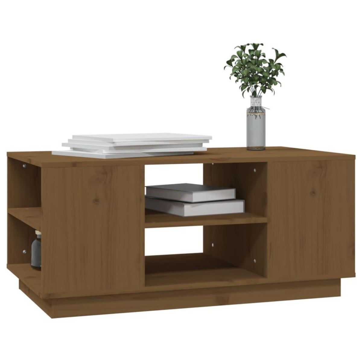 VIDAXL Table basse Marron miel 90x49x40,5 cm Bois massif de pin