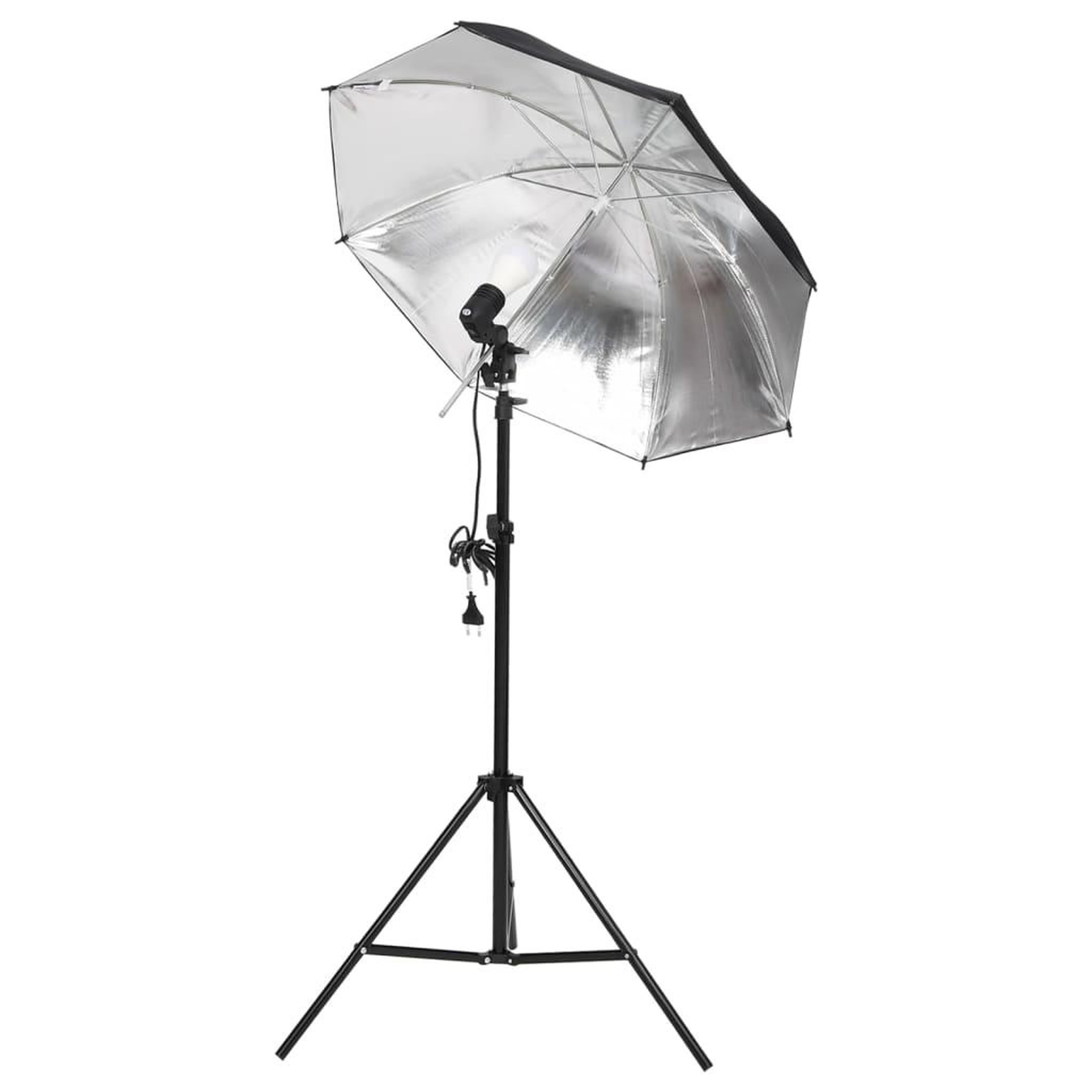 Voir la diapositive 4 : VIDAXL Kit de studio photo avec eclairage toile de fond et reflecteur