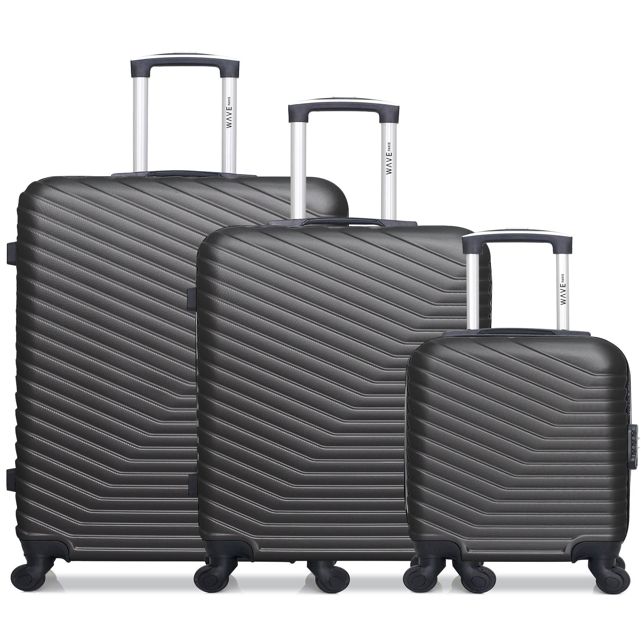WAVE PARIS Wave paris - lot de 3 - valise grand format, valise weekend et valise cabine xxs lena