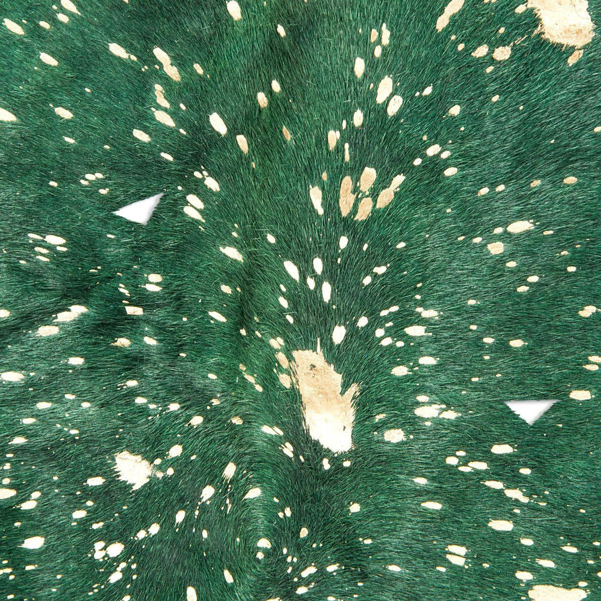 Paris Prix Tapis Peau de Vache  Fly  Vert & Or