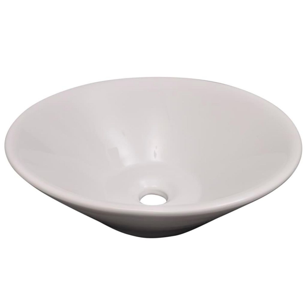 VIDAXL Dix pieces pour salle de bains avec lavabo et robinet noir