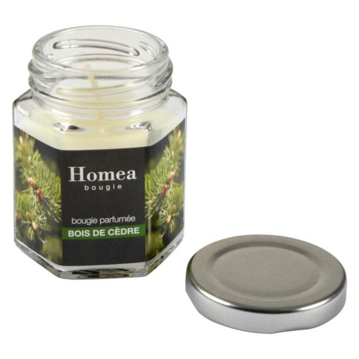 Paris Prix Bougie Verrine Parfumée  Essentiel  7cm Bois de Cèdre