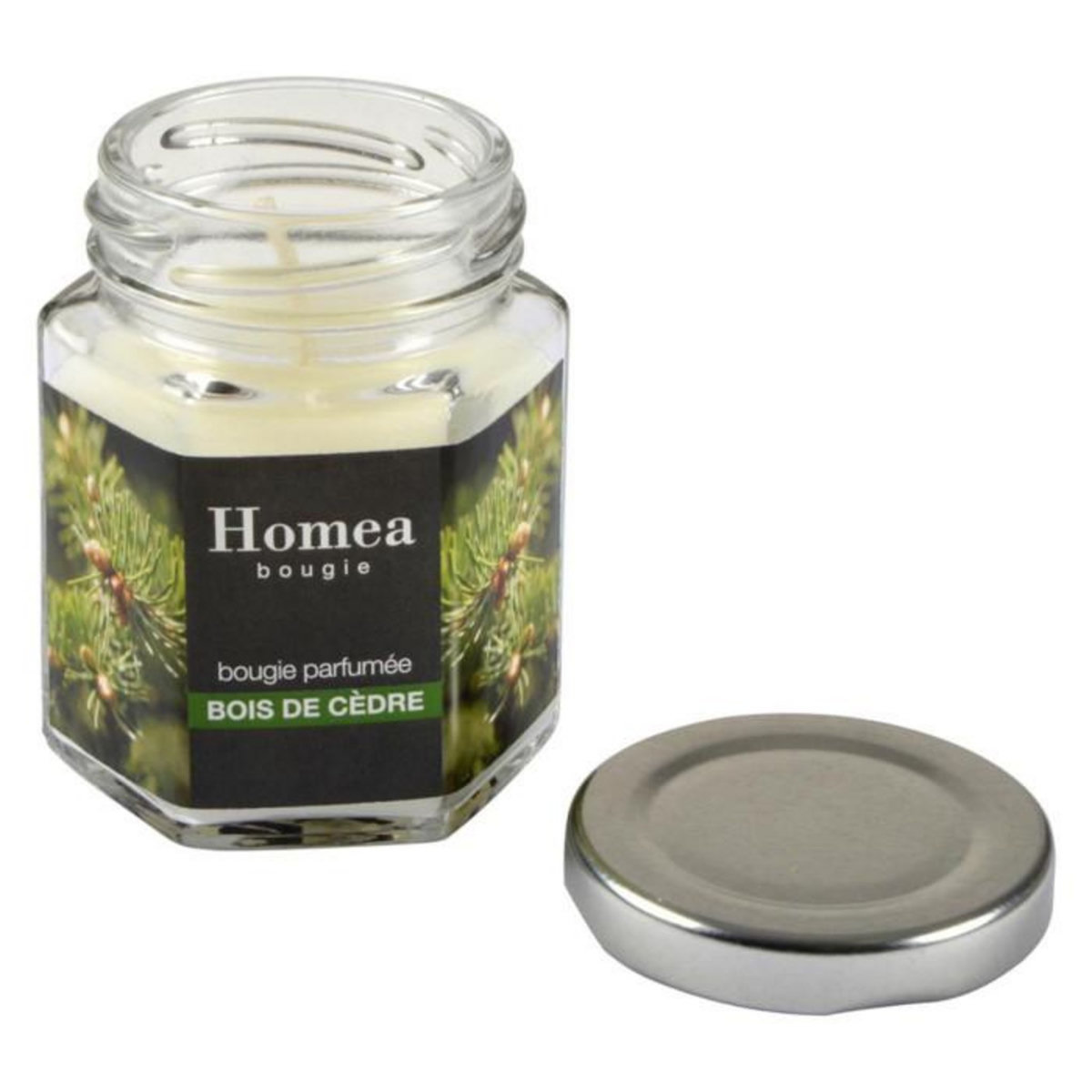 Paris Prix Bougie Verrine Parfumée  Essentiel  7cm Bois de Cèdre