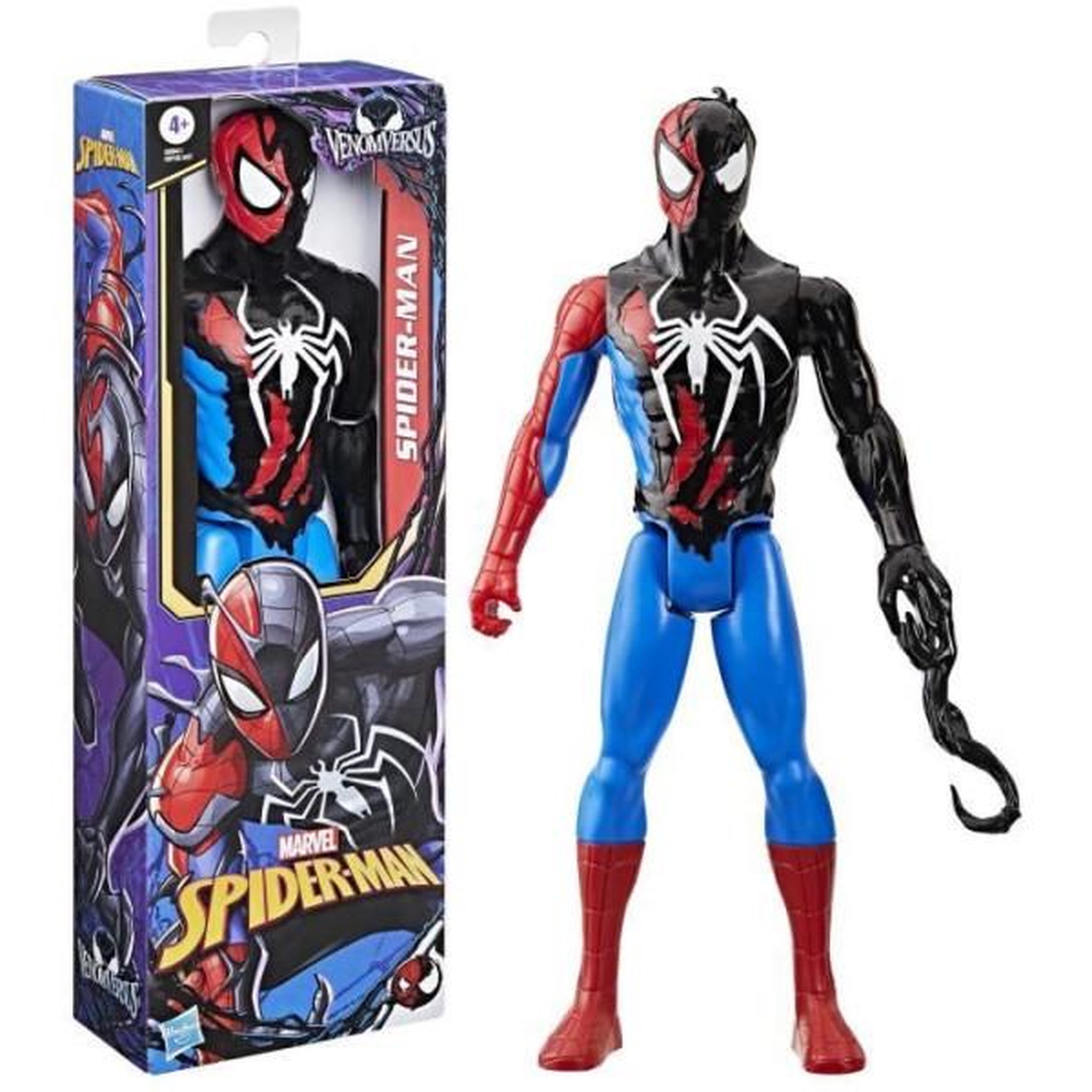 HASBRO Figurine Spider-Man VenomVersus de 30 cm, Titan Hero Series, Marvel Spider-Man VenomVersus, des 4 ans