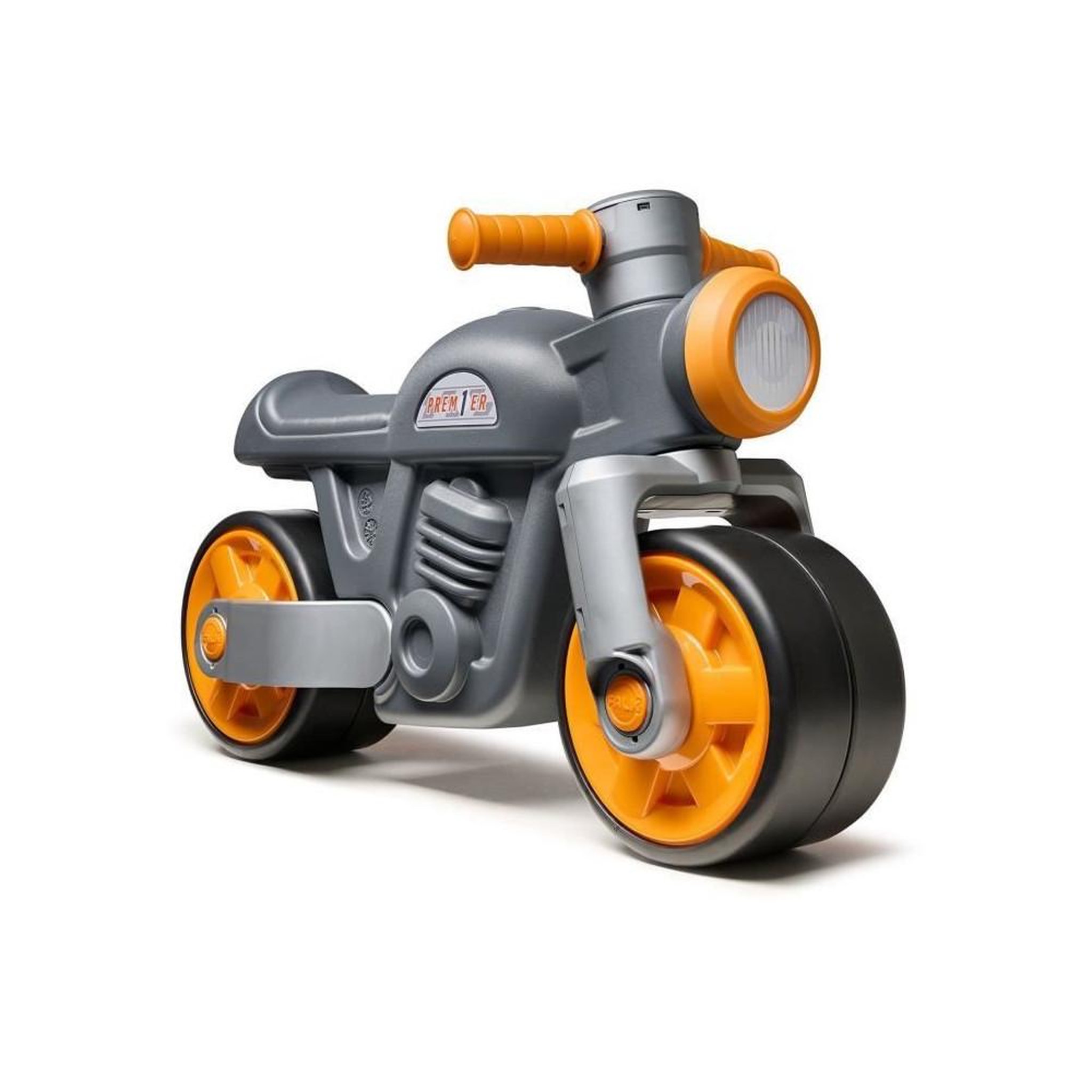FALK Draisienne Moto Premier - FALK - Avec roues silencieuses - Gris - 75% Plastique Recyclé - 100% Fabriqué en France - Des 12 mo