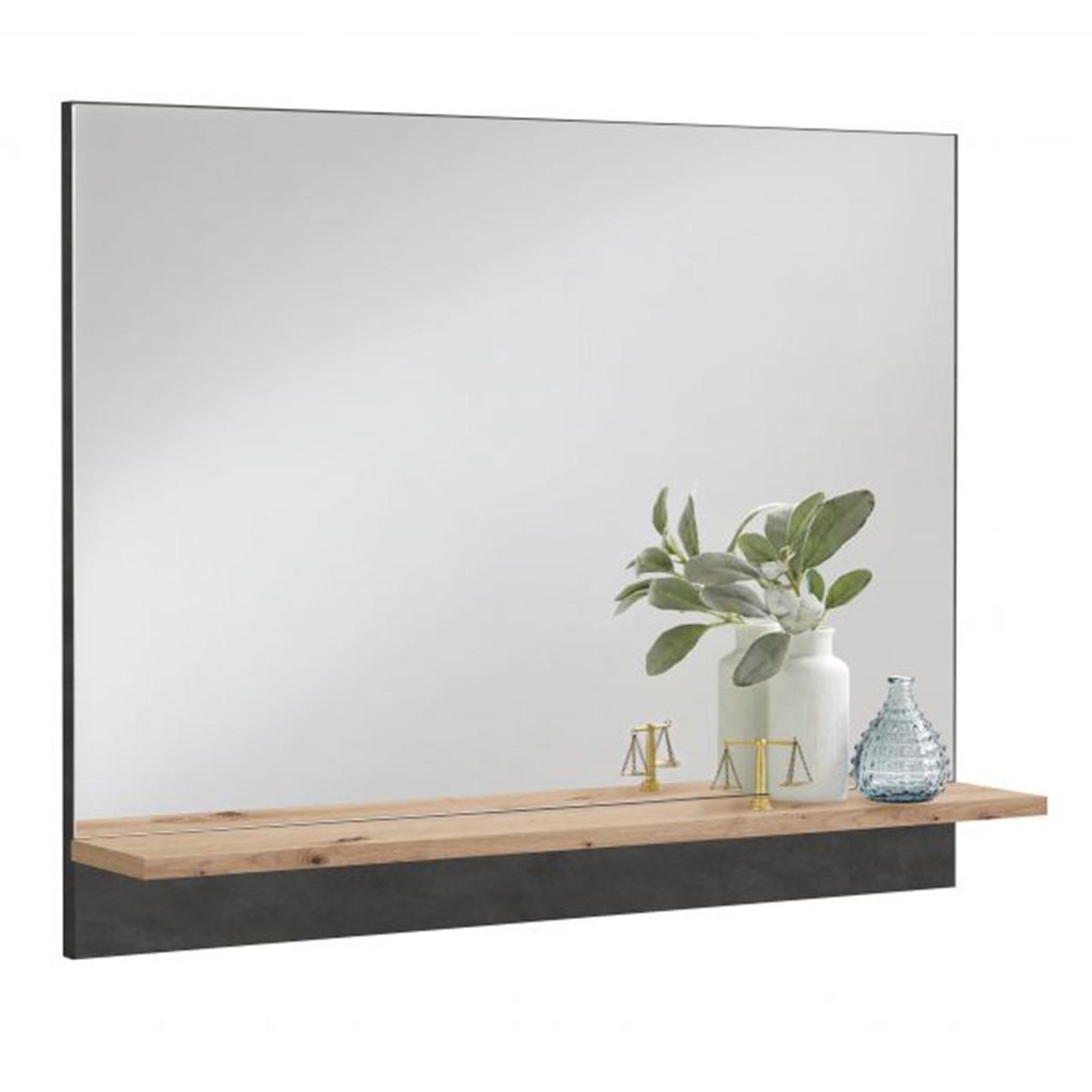 Paris Prix Miroir mural design  malea  80cm chêne