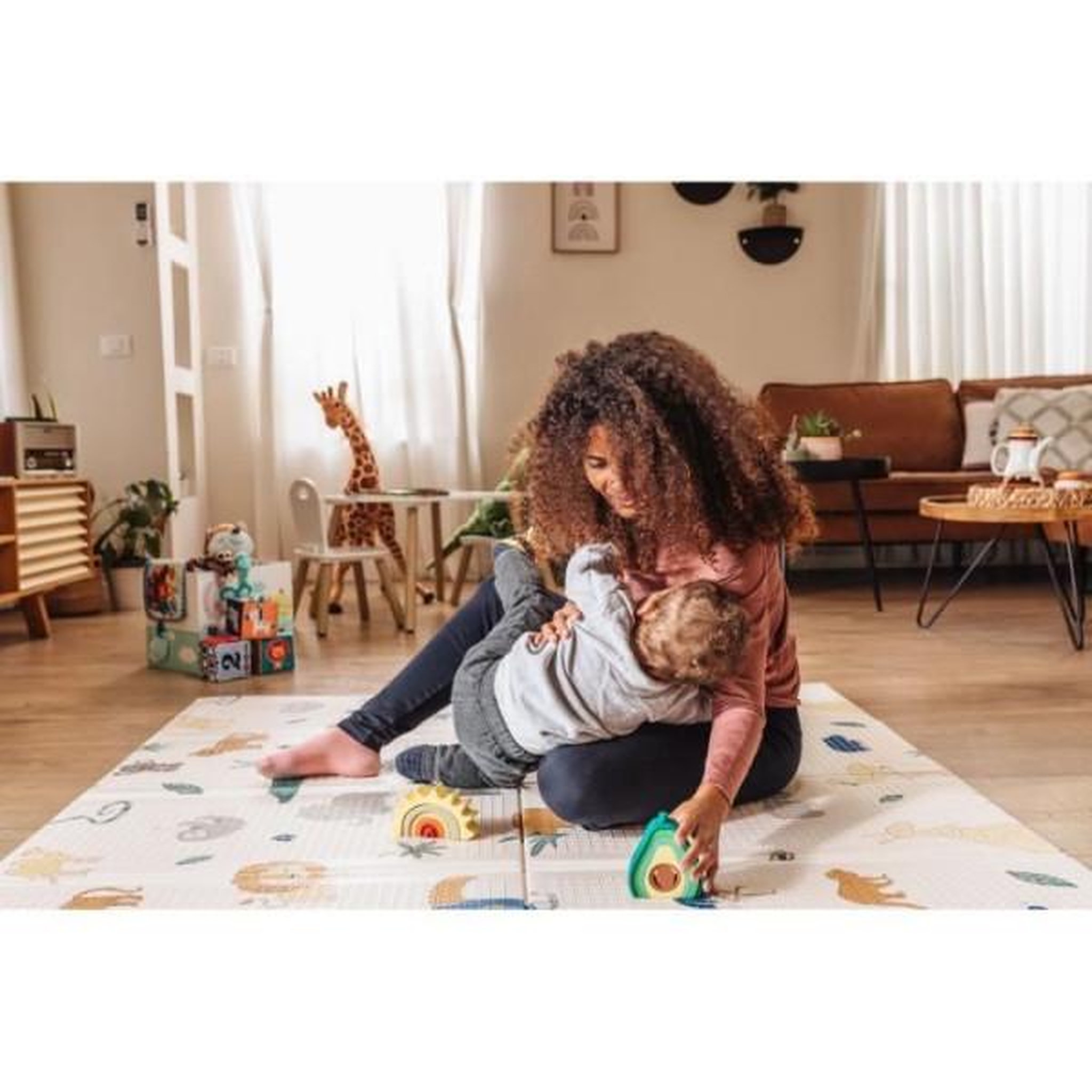 Voir la diapositive 4 : NUBY Tapis d'Éveil Réversible - NUBY - 200 x 150 x 1 cm - Safari