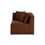 Voir la diapositive 3 : LISA DESIGN Amalfi - module d'angle réversible - en tissu