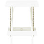 Voir la diapositive 2 : VIDAXL Table pliable de jardin blanc 45x43x50 cm plastique