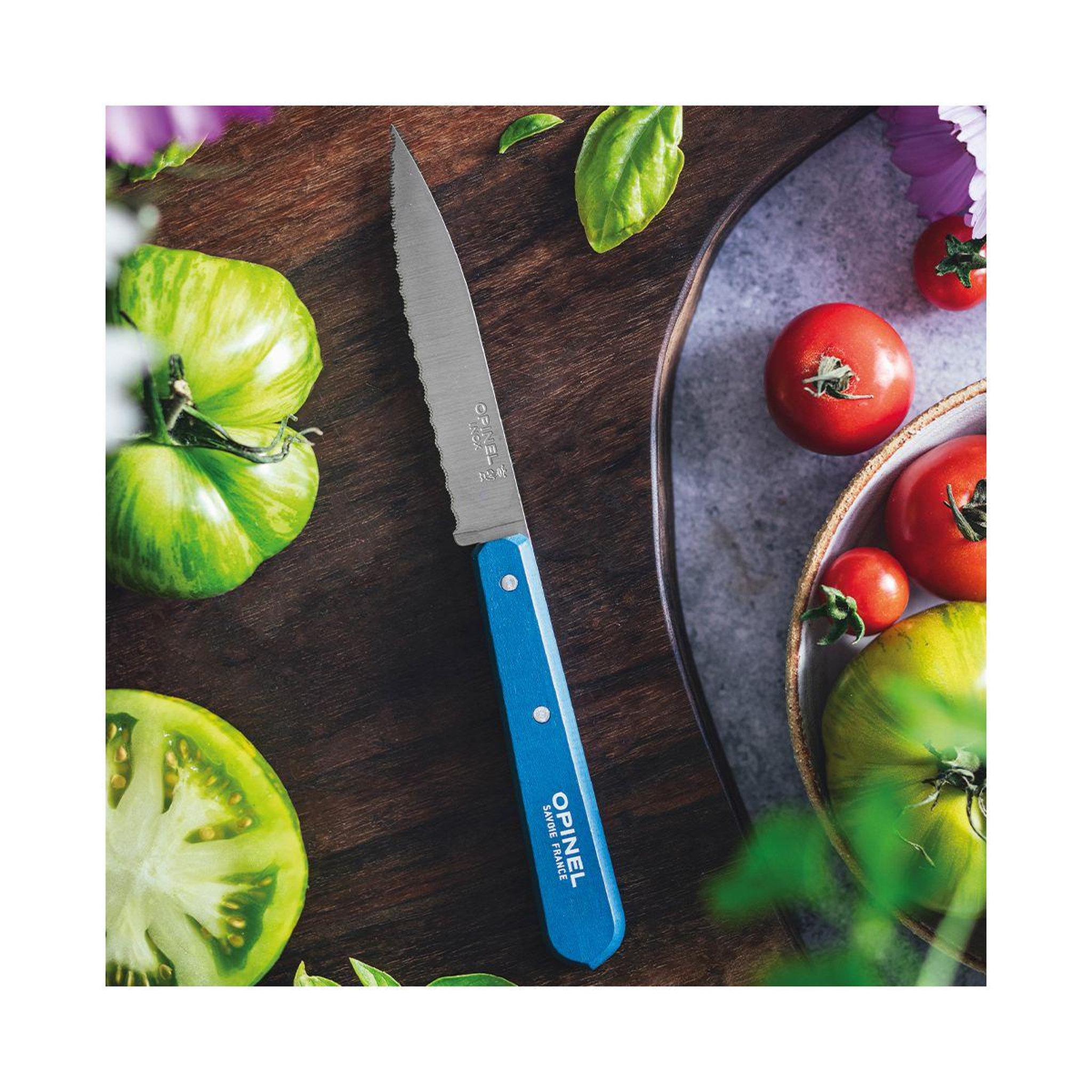 Voir la diapositive 2 : Opinel Couteau Crante N113 Bleu