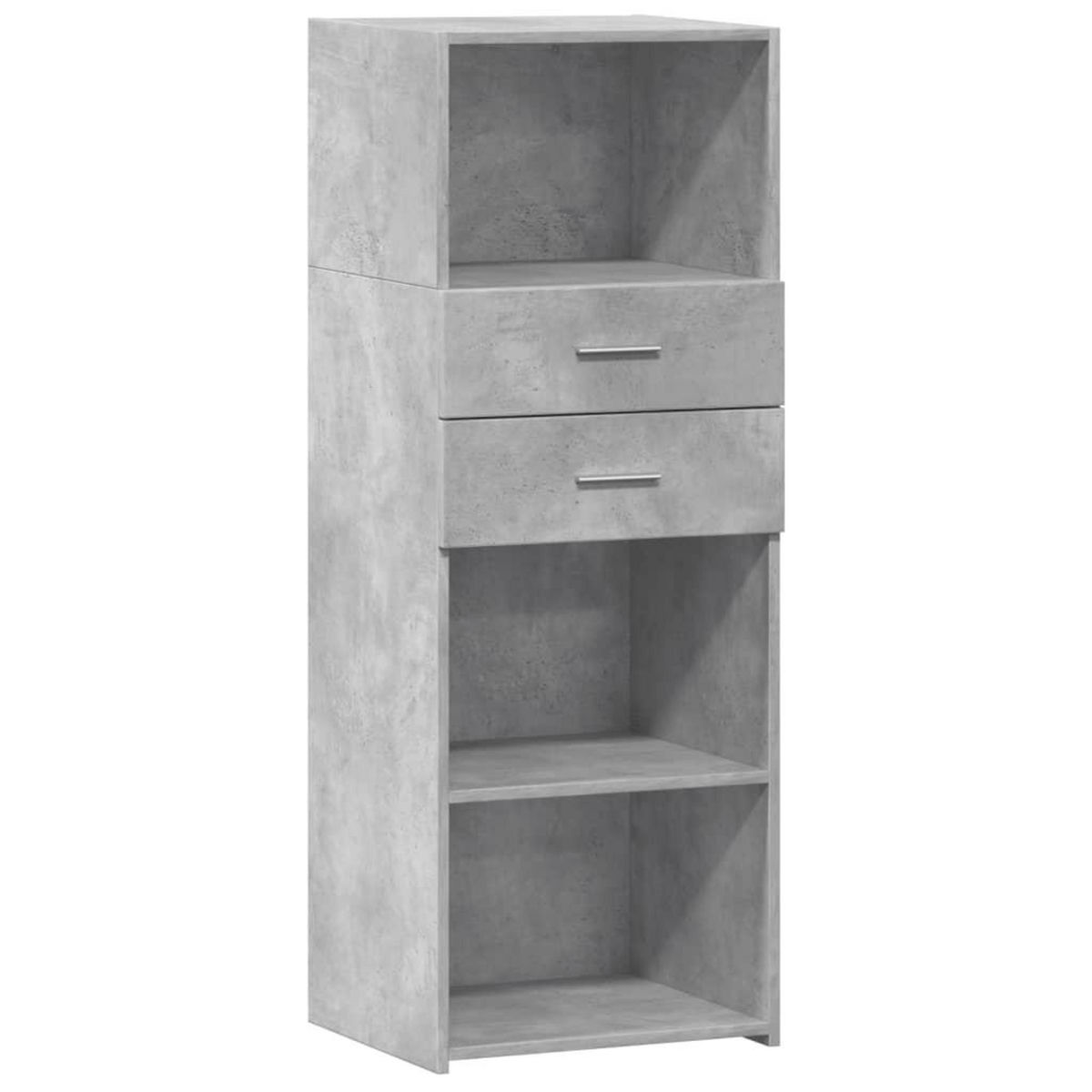 VIDAXL Buffet haut gris beton 45x42,5x124 cm bois d'ingenierie