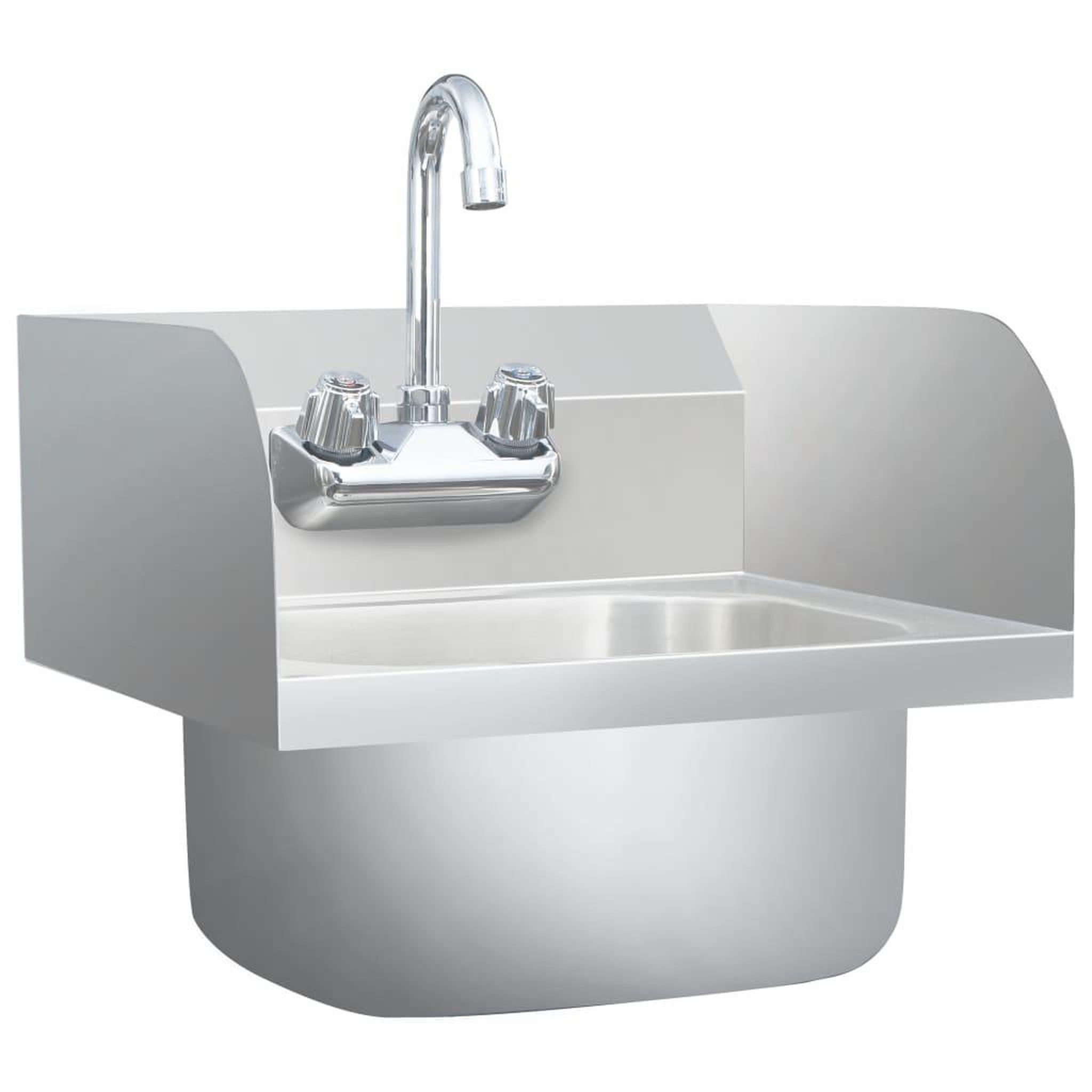Voir la diapositive 2 : VIDAXL Lavabo commercial de lavage des mains avec robinet Inox