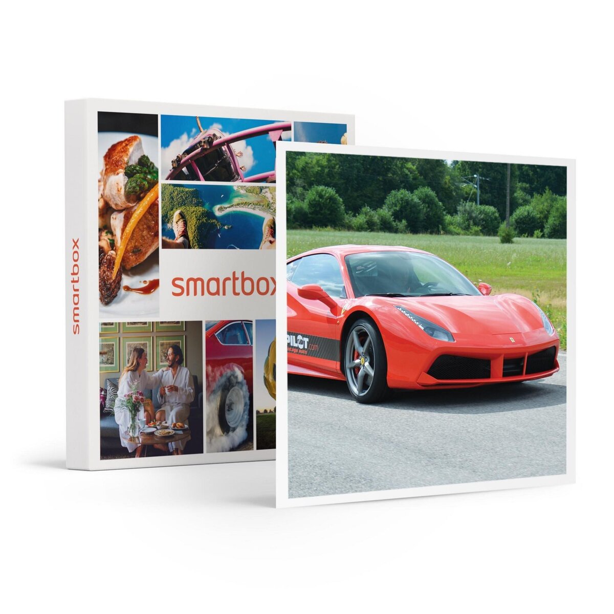Smartbox Pilotage : 3 tours au volant d'une Ferrari F488 sur le circuit de Dijon-Prenois - Coffret Cadeau Sport & Aventure