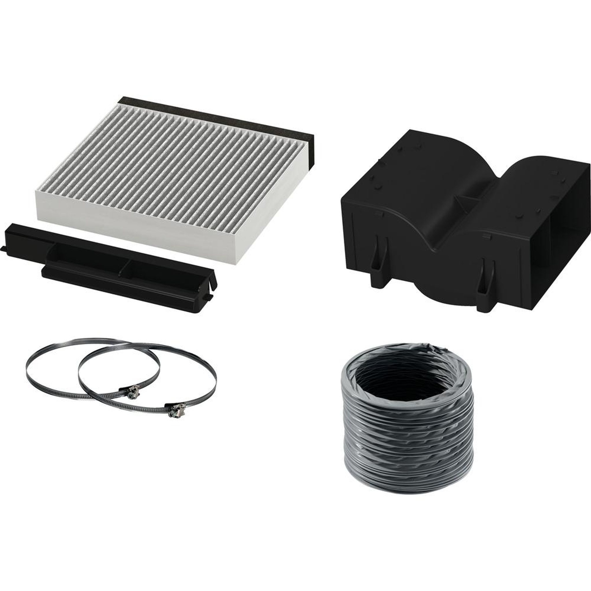 BOSCH Kit de recyclage cleanair pour hotte décorative - dwz1dx1i4